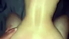 The skinny girl bouncing on my cock in POV.