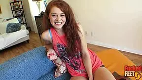 alice green's feet got worshipped in this fetish scene