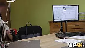 Unemployed Brunette Has No Choice But to Undress in Vip4k Casting Interview for Cash