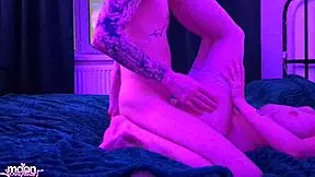 Slutty bitch screams in pleasure yet swears while fucking at party with Russian dirty talk.