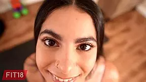 fit angel with hairy pussy in bodysuit gets interviewed for casting