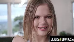 Petite Coco Lovelock is hungry for bfs roommates monster cock 😍 - blacksonblondes