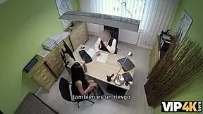 Unemployed Brunette Has No Choice But to Undress in Vip4k Casting Interview for Cash