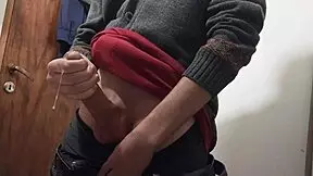 Skinny young amateur still horny, masturbating her pussy.