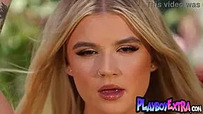 Beautiful Blonde Teen Bombshell Sky Wonderland Reveals Her Slender Curves in Detailed Striptease