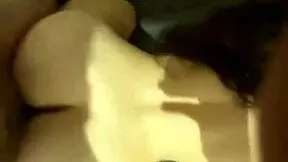 big ass latina gets creamy backshots at home