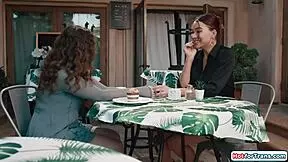 I'm Fucking My Tgirl College Girlfriend in Her Cafe