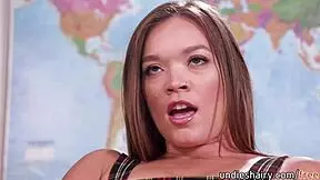 sexy teen 18+ student shows juicy pink pussy then gets fucked by teacher - mike mancini and katie kush