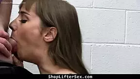 Teen Learns Shoplifting Lesson With Rough Office Sex