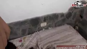 Skinny spanish redhead milf amateur fuck with cum swallow