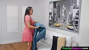 stepdad fucks stepdaughter beside sleeping stepmom