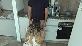 my big ass stepsister was teasing me in the kitchen until we ended up fucking