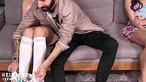 Step Daddy No Mom Will See Us - Innocent Teen 18+ Stepdaughter Taboo