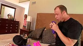 Pretty Brunette Latina Ava Jay in Pigtails Sold to Horny Man