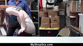 you got caught shoplifting, now face the consequences, the officer says to the foreign teen