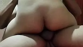 Latina browi rides passionately with her sexy petite body and natural tits