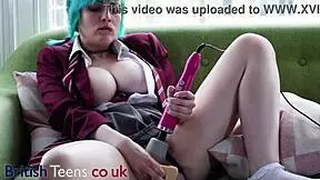 Hot British Alt College Student Plays With Her Pussy Until She Cums