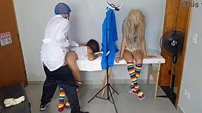 Doctor Fucks Two Step-Sisters During Medical Exam