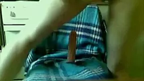 teen riding dildo on selfie cam