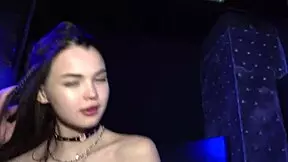 Taya Tutsi strips nude at the disco to dance with her friend.