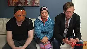 Busty teen anal submissive gets deep ramming in group bondage