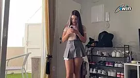 give me your cock now step sister suck my dick and take cum in mouth to make her ex boyfriend jealous