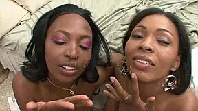 nancy love watches as damaris rides a cock in threesome