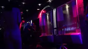 Taya Tutsi strips nude at the disco to dance with her friend.