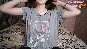 Is that transparent dress hiding nothing underneath, flashing your big tits outdoors?