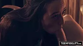 Teenfidelity: Jessie Lynne and stepdad share an intimate moment.