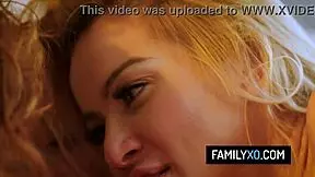 Redhead teen 18+ rigorous sex training with mother in law kissing.