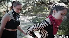 i'm a latina lesbian milf getting back at that homophobe by fucking her hard in my home.