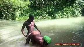 Ebony milf boned by big black cock