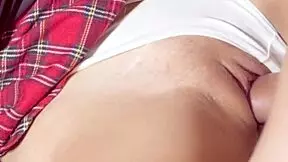 Japanese stepdaughter returns to school, feeling horny for her daddy's cock in her juicy pussy.