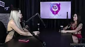 Sexy Girl Masturbates With Red Stockings Toys