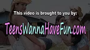 Lesbian ballerina licking