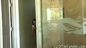 Teen fucks black stepdad