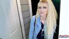 Skinny blonde cutie sassy sucks a cock before she gets her pussy pounded?