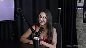 Sexy Girl Masturbates With Red Stockings Toys