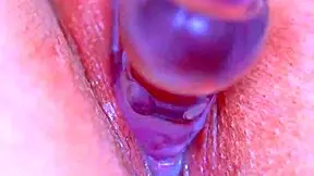 Girls Puffy Pussy Meets Glass Dildo In Sensual Exploration