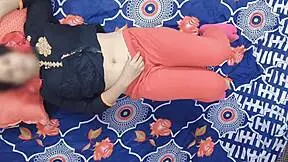 indian desi girlfriend chats with boyfriend in dorm room