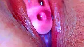 Girls Puffy Pussy Meets Glass Dildo In Sensual Exploration