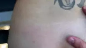 Slim thick hooker reluctantly takes public facial