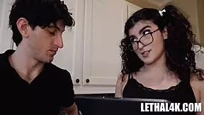 Slutty Nikki Slick bangs her boss Nick Strokes in a hardcore group scene with petite amateurs