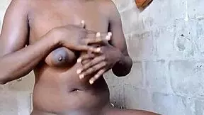 naughty behind the scenes tease showing amateur warming up before real action