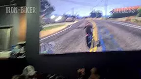 i bet with my stepbro on the video game and lost 😏