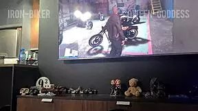 i bet with my stepbro on the video game and lost 😏