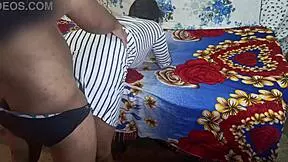 Big ass ex girlfriend in doggy style sex, big tits in sexy dress fucked by boyfriend.