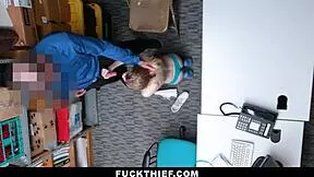 Why so nervous in the backroom, teen? - fuckthief detention.