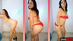 Lauxnow Striptease Teasing Perfect Tits Dancing In Heels.